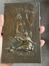 Plaque bronze patiné d'occasion  Évry