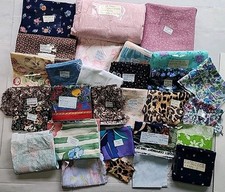 Lote de tecido de costura acolchoado vintage 30 peças 5 lb 15 oz corte floral, sem cortes e retalhos comprar usado  Enviando para Brazil