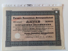 Paragon kassenblock aktiengese gebraucht kaufen  Baesweiler