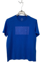 Camiseta masculina manga curta slim fit AX Armani Exchange azul grande sólida comprar usado  Enviando para Brazil