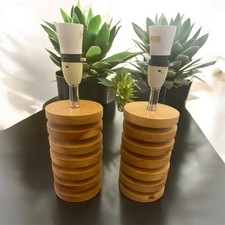 Pair wooden circular for sale  ROTHERHAM