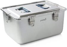 Caixa aberta, todo em aço inoxidável 11,5L recipiente hermético de armazenamento de alimentos com tampa comprar usado  Enviando para Brazil