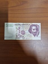 Banconota 50000 lire usato  Italia