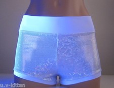 Schminke 🐞 Holograma Spandex Shorts Sexy Hot-Pants calças Pole Dance Festival comprar usado  Enviando para Brazil