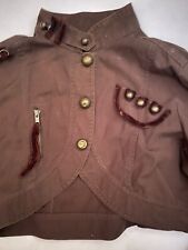 Cropped jacket brown for sale  LONDON