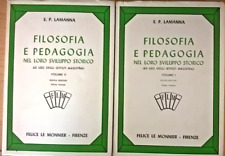 Vol I e II FILOSOFIA E PEDAGOGIA NEL LORO SVILUPPO STORICO P. Lamanna Le Monnier, usado comprar usado  Enviando para Brazil