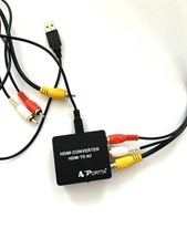 Convertidor HDMI a AV Portta con cable AV 3RCA y cable Mini USB segunda mano  Embacar hacia Mexico
