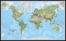 Huge framed map for sale  ESHER