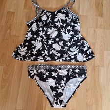 Tankini weiß schwarz gebraucht kaufen  St. Leon-Rot