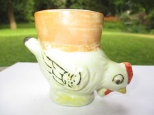 COPO DE OVO DE GALINHA VINTAGE 1950 JAPONÊS PINTADO À MÃO comprar usado  Enviando para Brazil