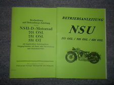 Betriebsanleitung nsu krafträ gebraucht kaufen  Biberach an der Riß