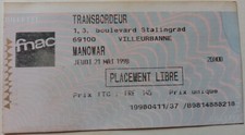 Manowar ticket billet d'occasion  Saint-Chamond