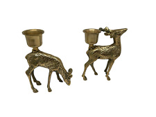 Vintage brass deer for sale  Shipping to Ireland