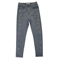 Jeans Levis Mile High super skinny tamanho 29 cinza cravejado detalhe elástico novo sem etiquetas  comprar usado  Enviando para Brazil