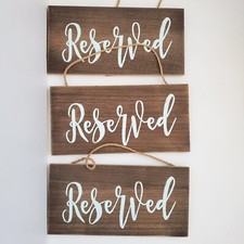 Reserved signs wedding for sale  Austin