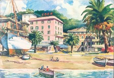 Ag337 cartolina sestri usato  Tramonti