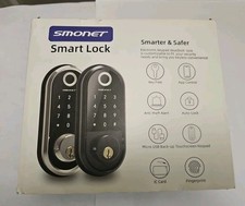 Bloqueio inteligente impressão digital SMONET teclado eletrônico trava de porta de entrada sem chave comprar usado  Enviando para Brazil
