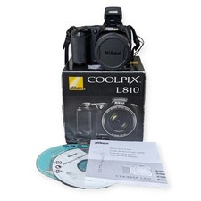 Usado, Câmera Digital Nikon Coolpix L810 Preta 26x Zoom 16.1 Megapixels Testada Funciona comprar usado  Enviando para Brazil
