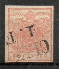 1854 lombardo veneto usato  Solza