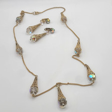 Vintage crystal necklace for sale  Sully