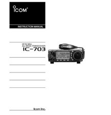 Icom 703 instruction for sale  Fort Lauderdale