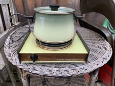 Fondue Eléctrica Cornwall Años 70 Verde Aguacate BONITA**FUNCIONA** Probada segunda mano  Embacar hacia Mexico