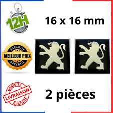 Logo Peugeot 16 mm Stickers Clefs Clé Emblème  Autocollant en Aluminium x2 pcs comprar usado  Enviando para Brazil