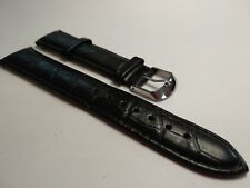 Pulseira de relógio de couro preto para ferramenta/pinos Armani Citizen Seiko Timex Bulova Omega comprar usado  Enviando para Brazil