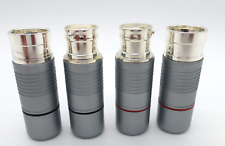 Conjunto de 4 conectores XLR banhados a prata conector de áudio balanceado plugue XLR CONJUNTO USADO comprar usado  Enviando para Brazil