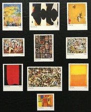 Scott #4444 2010 - 44 ¢ - PINTURAS EXPRESIONISTAS ABSTRACTAS - Conjunto de individuales - Estampillada sin montar o nunca montada segunda mano  Embacar hacia Mexico