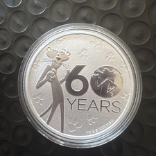 Moeda de prata Pantera Rosa 9999 60º aniversário 1 oz comprar usado  Enviando para Brazil
