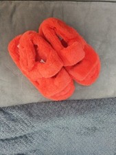 Orange red slippers for sale  HARLOW