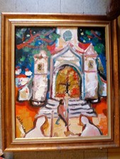 Huile toile 46x38 d'occasion  Toulon-