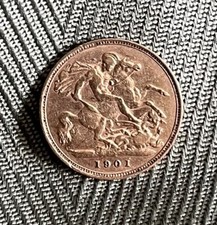 1901 gold half for sale  SALISBURY
