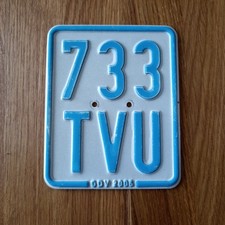 Moped Mofa Roller Nummernschild Kennzeichen 733 TVU - 2006 für Sammler comprar usado  Enviando para Brazil