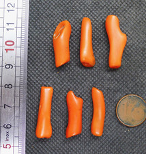 Orange coral beads d'occasion  Expédié en Belgium