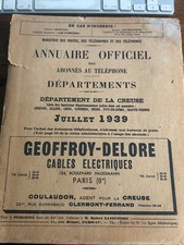 Creuse annuaire telephone d'occasion  Guéret