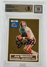 2005 Topps Turn Back the Clock #2 Joe Montana autografado SF 49ers BGS autógrafo 10 comprar usado  Enviando para Brazil