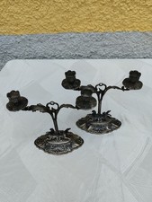 Coppia candelieri argento usato  Genova