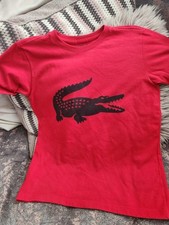 Lacoste boys red for sale  CHERTSEY