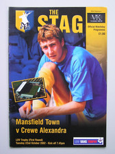 Mansfield town crewe for sale  FARNHAM