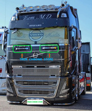 Volvo FH5 2021 UP TOP OF GRILL SUPORTE CROMADO Aço Inoxidável 1 CONJUNTO. comprar usado  Enviando para Brazil