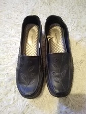 Black slip shoes for sale  MALVERN