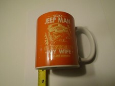I'm A Jeep Man Coffee Cup JEEP 4 X 4 Limpio Usado D Manija NARANJA segunda mano  Embacar hacia Mexico