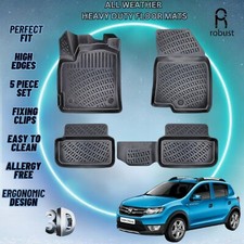 Tapetes de assoalho personalizados compatíveis com forros de borracha para todas as condições climáticas Dacia Sandero 2020-2025 TPE novos comprar usado  Enviando para Brazil
