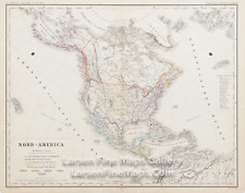 1863 map nord for sale  Santa Barbara