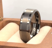Men gunmetal tungsten for sale  Rutherford