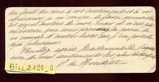 Old letter signed d'occasion  Expédié en Belgium