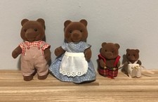 Usado, Vintage Sylvanian Families Calico Critters Timbertop Brown Bear Family of four comprar usado  Enviando para Brazil