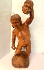 Vintage carved wooden for sale  Wichita
